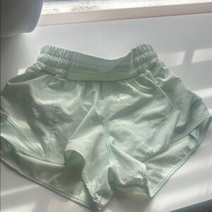 Lululemon Athletica Light Green Athletic Shorts